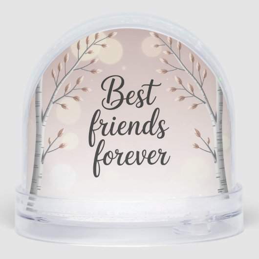 Best Friends Forever Snow Globe – Cute Minimal Fri (裏面)