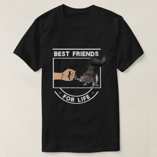 Best Friends Forever Squirrel Cute Fist Bump Bff F Tシャツ (デザイン正面)