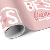 best friends - Freundschafts Geschenke Deko Papier ラッピングペーパー (ロールコーナー)