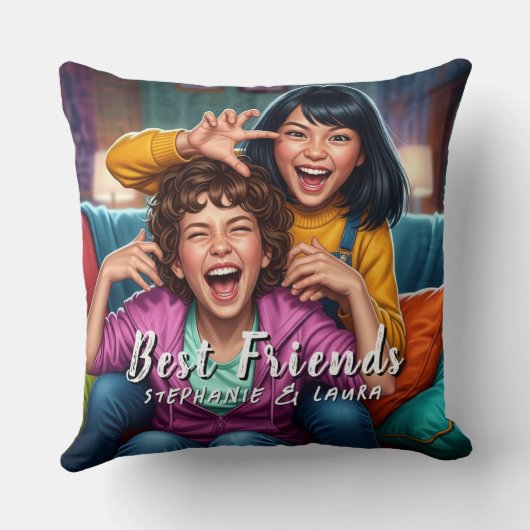 Best Friends Funny クッション (裏面)