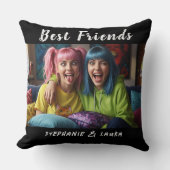 Best Friends Funny Colorful Hair クッション (正面)
