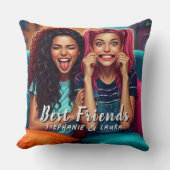 Best Friends Funny Faces  クッション (正面)