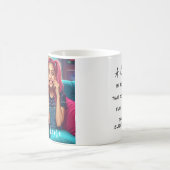 Best Friends Funny Faces & Inspirational Quote コーヒーマグカップ (中央)