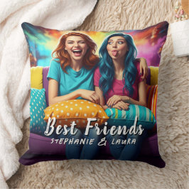 Best Friends Funny Sisters クッション