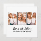 Best Friends Gift Photo Template Greeting Card (正面/裏面)