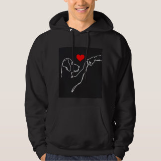 Best Friends Hand and Dog Line Art Pullover パーカ