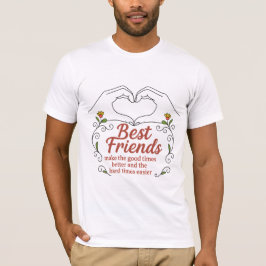 Best Friends Heart Hands T-Shirt Tシャツ
