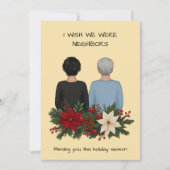 Best Friends Holiday Card Customized Wish We Were シーズンカード (正面)