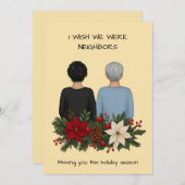 Best Friends Holiday Card Customized Wish We Were シーズンカード (正面/裏面)