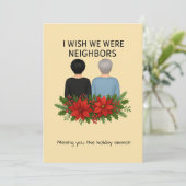 Best Friends Holiday Card Customized Wish We Were シーズンカード (スタンド正面)
