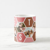 Best Friends honeycomb 6 Photo collage コーヒーマグカップ (中央)