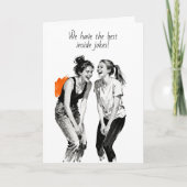 Best Friend's Inside Jokes Humor  カード (正面)