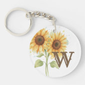 Best Friends Keychain - Watercolor Sunflowers キーホルダー (正面)