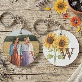 Best Friends Keychain - Watercolor Sunflowers キーホルダー