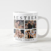 Best Friends Modern Photo Collage Keepsake ジャンボコーヒーマグカップ (右)