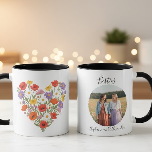 Best Friends Mug - Wildflower Photo Gift マグカップ