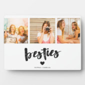 Best Friends Name Besties Photo Plaque フォトプラーク (正面)