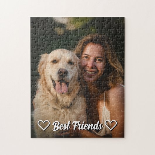 Best Friends Pet Photo Custom Gift for Pet Lovers ジグソーパズル (縦)