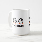 best friends - Pinguine コーヒーマグカップ (正面左)