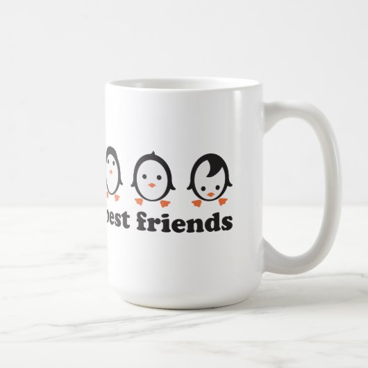 best friends - Pinguine コーヒーマグカップ (右)