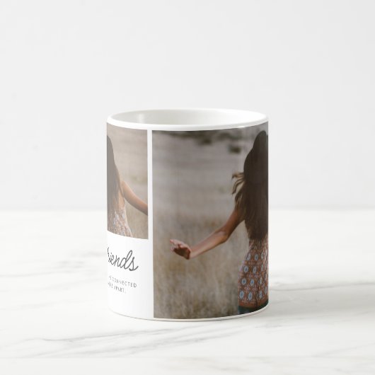 Best Friends Quote Photo Script Keepsake コーヒーマグカップ (中央)
