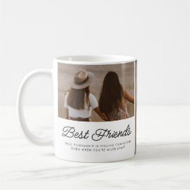 Best Friends Quote Photo Script Keepsake コーヒーマグカップ