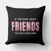 Best Friends Saying Photo Keepsake Throw Pillow クッション (正面)