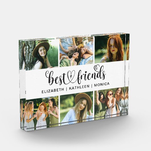 Best Friends Script Photo Collage Block フォトブロック (左)