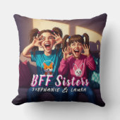 Best Friends Sisters Funny  クッション (正面)
