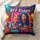 Best Friends Sisters Funny BFF クッション (ブランケット)