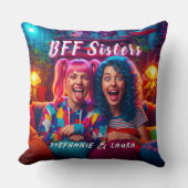 Best Friends Sisters Funny BFF クッション (正面)