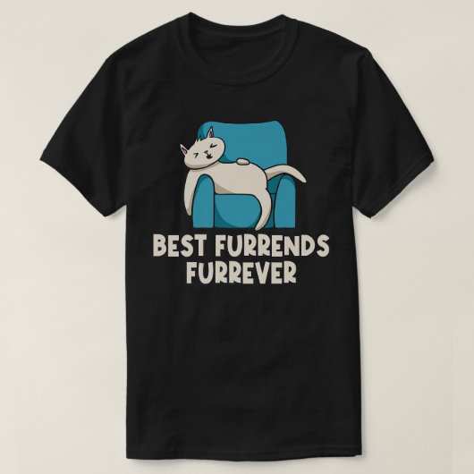 Best Furrends Furrever Cat Lover Friends Kitten Bu Tシャツ (デザイン正面)