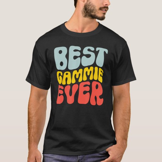 Best Gammie Ever Gammie Groovy Tシャツ (正面)