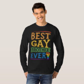 Best Gay Brother Ever Cute  Gay Pride Sibling Tシャツ (正面フル)