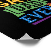 Best Gay Dad Ever Cute Funny Gay Pride from Son ポスター (角)