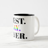 Best Gay Ever MLM Pride ツートーンマグカップ (正面右)