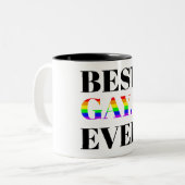 Best Gay Ever MLM Pride ツートーンマグカップ (正面左)