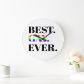 Best Gay Ever MLM Pride ラージ壁時計 (ホーム)