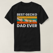 Best Gecko Dad Ever Lizard Leopard Gecko  Tシャツ (デザイン正面)