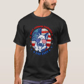 Best German Shepherd Dad Ever American Flag Dog Fa Tシャツ (正面)