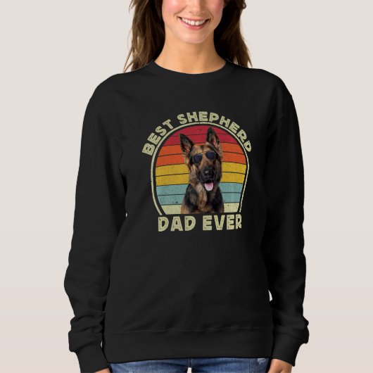 Best German Shepherd Dad For Men Shepherd GSP Dad スウェットシャツ (正面)