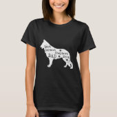Best German Shepherd Dog Dad Ever Tシャツ (正面)