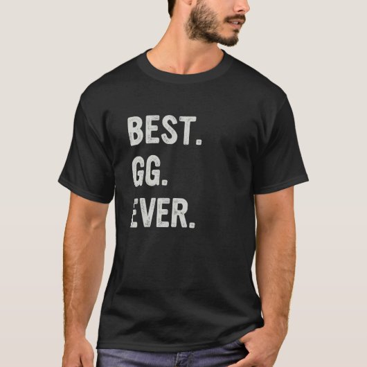 Best Gg Ever Family Grandma Tシャツ (正面)