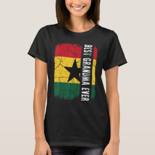Best Ghanaian Grandma Ever Ghana Flag Mother's Day Tシャツ