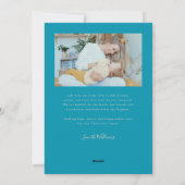 Best Gift Aqua Peach Valentines Day Photo シーズンカード (裏面)