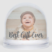 Best Gift Ever Baby Christmas Present Snow Globe (正面)