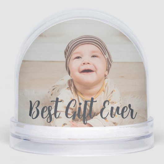 Best Gift Ever Baby Christmas Present Snow Globe (正面)