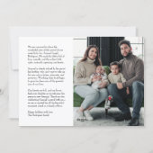 Best Gift Ever Holiday Birth Announcement シーズンカード (裏面)