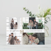 Best Gift Ever Holiday Birth Announcement シーズンカード (スタンド正面)