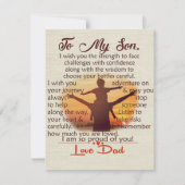 Best Gift For Son | To My Son Quotes 招待状 (正面)